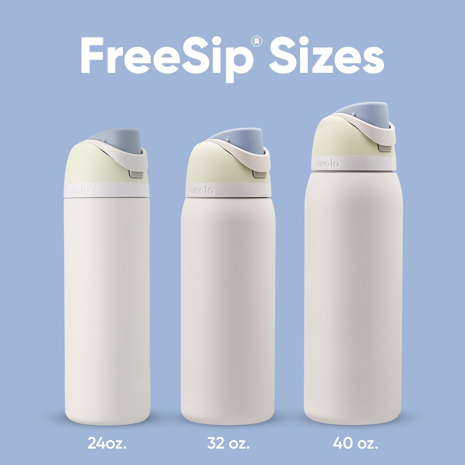 Owala FreeSip Insulated Stainless Steel Water Bottle with Straw for Sports and Travel, BPA-Free Sports Water Bottle, 24 oz, Pink, Angel Food Cake
