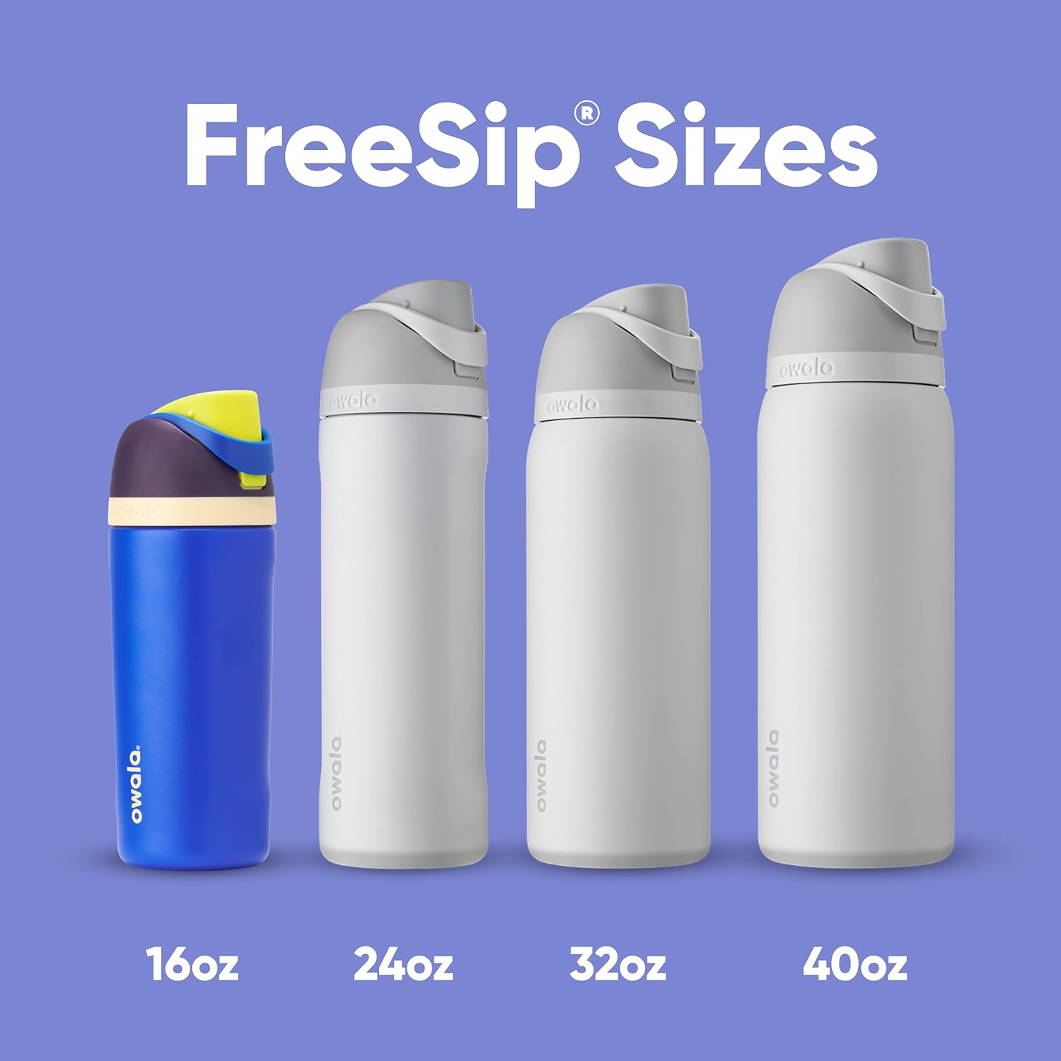 Owala FreeSip Insulated Stainless Steel Water Bottle with Straw for Sports and Travel, BPA-Free Sports Water Bottle, 24 oz, Pink, Angel Food Cake